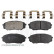 Bromsbeläggssats, skivbroms ADG042166 Blue Print, miniatyr 3