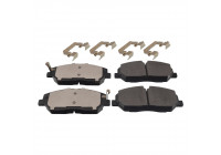 Bromsbeläggssats, skivbroms ADG042171 Blue Print