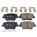 Bromsbeläggssats, skivbroms ADG042184 Blue Print, miniatyr 3
