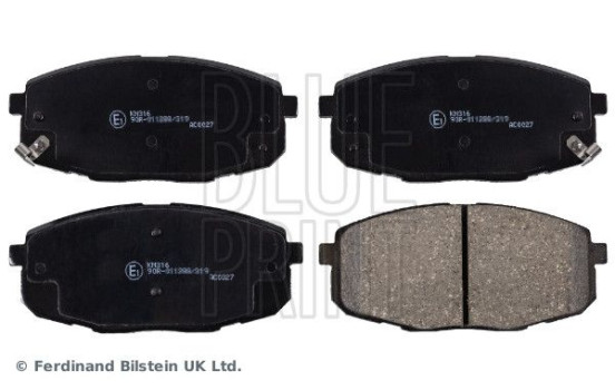 Bromsbeläggssats, skivbroms ADG04261 Blue Print, bild 2