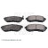 Bromsbeläggssats, skivbroms ADK84237 Blue Print, miniatyr 2