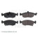 Bromsbeläggssats, skivbroms ADL144243 Blue Print, miniatyr 3