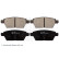 Bromsbeläggssats, skivbroms ADM54288 Blue Print, miniatyr 2