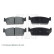 Bromsbeläggssats, skivbroms ADN142101 Blue Print, miniatyr 2