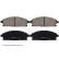 Bromsbeläggssats, skivbroms ADN142115 Blue Print, miniatyr 2