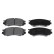 Bromsbeläggssats, skivbroms ADN14243 Blue Print