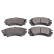 Bromsbeläggssats, skivbroms ADN14245 Blue Print