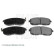 Bromsbeläggssats, skivbroms ADN14250 Blue Print, miniatyr 2
