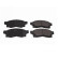 Bromsbeläggssats, skivbroms ADT342100 Blue Print