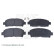 Bromsbeläggssats, skivbroms ADT342149 Blue Print, miniatyr 2