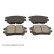 Bromsbeläggssats, skivbroms ADT342158 Blue Print, miniatyr 2