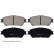 Bromsbeläggssats, skivbroms ADT342164 Blue Print, miniatyr 2
