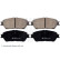 Bromsbeläggssats, skivbroms ADT342193 Blue Print, miniatyr 2