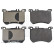Bromsbeläggssats, skivbroms ADU174250 Blue Print, miniatyr 2