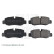 Bromsbeläggssats, skivbroms ADU174252 Blue Print, miniatyr 3