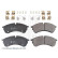 Bromsbeläggssats, skivbroms ADV184279 Blue Print, miniatyr 3