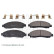 Bromsbeläggssats, skivbroms ADZ94229 Blue Print, miniatyr 2