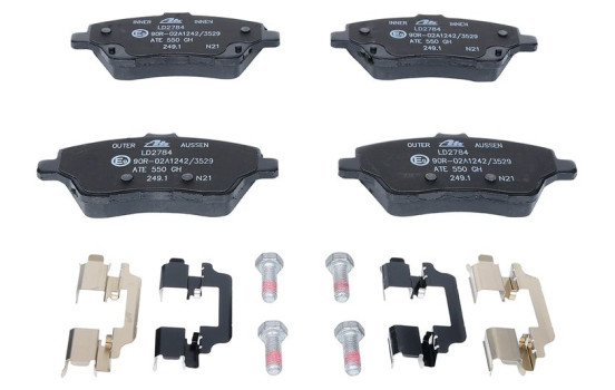 Bromsbeläggssats, skivbroms ATE Ceramic 13.0470-2784.2, bild 3