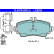 Bromsbeläggssats, skivbroms ATE Ceramic 13.0470-2833.2, miniatyr 2
