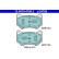 Bromsbeläggssats, skivbroms ATE Ceramic 13.0470-4700.2