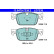 Bromsbeläggssats, skivbroms ATE Ceramic 13.0470-7338.2