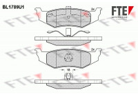 Bromsbeläggssats, skivbroms BL1789U1 FTE
