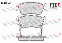 Bromsbeläggssats, skivbroms BL1961A2 FTE