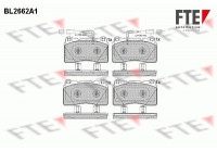 Bromsbeläggssats, skivbroms BL2662A1 FTE