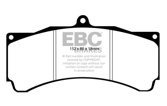 Bromsbeläggssats, skivbroms Bluestuff DP5005NDX EBC, bild 5