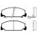 Bromsbeläggssats, skivbroms BP-2014 Kavo parts