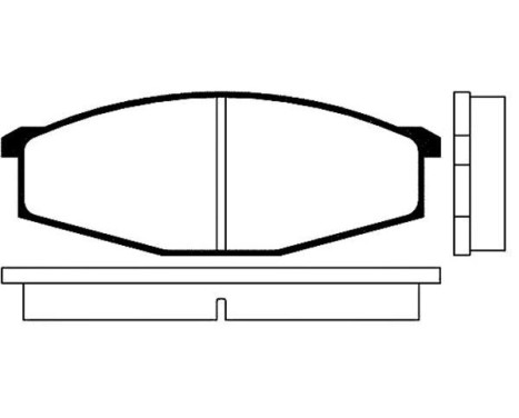 Bromsbeläggssats, skivbroms BP-6502 Kavo parts