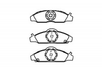 Bromsbeläggssats, skivbroms BP-7505 Kavo parts