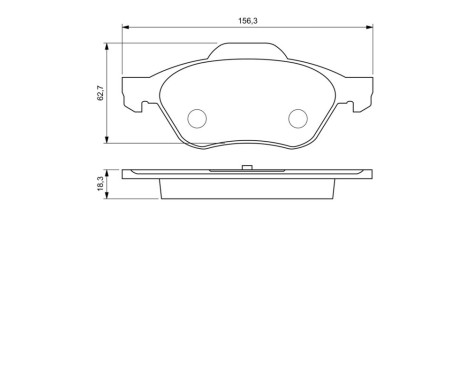 Bromsbeläggssats, skivbroms BP1004 Bosch, bild 6