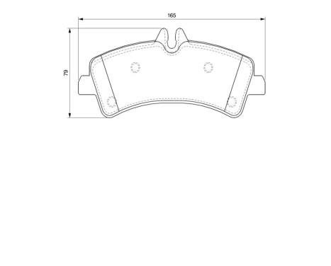 Bromsbeläggssats, skivbroms BP1032 Bosch, bild 6