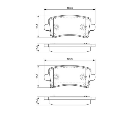 Bromsbeläggssats, skivbroms BP1233 Bosch, bild 8