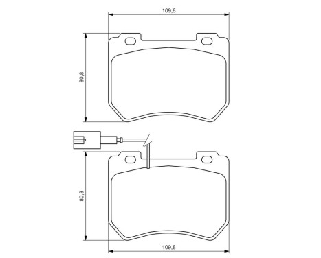 Bromsbeläggssats, skivbroms BP1325 Bosch, bild 6