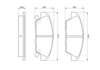 Bromsbeläggssats, skivbroms BP142 Bosch