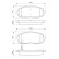 Bromsbeläggssats, skivbroms BP2701 Bosch, miniatyr 6