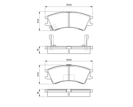 Bromsbeläggssats, skivbroms BP321 Bosch, bild 8