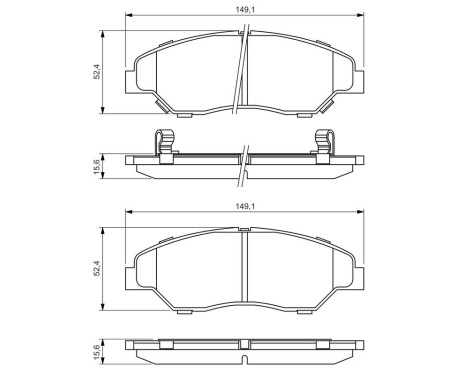 Bromsbeläggssats, skivbroms BP409 Bosch, bild 7