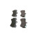 Bromsbeläggssats, skivbroms BP449 Bosch, miniatyr 2