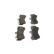 Bromsbeläggssats, skivbroms BP449 Bosch, miniatyr 4