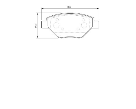 Bromsbeläggssats, skivbroms BP478 Bosch, bild 8