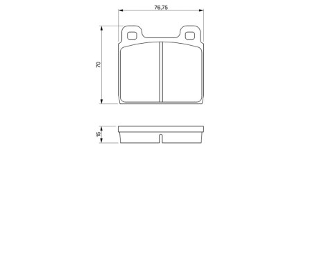 Bromsbeläggssats, skivbroms BP495 Bosch, bild 6