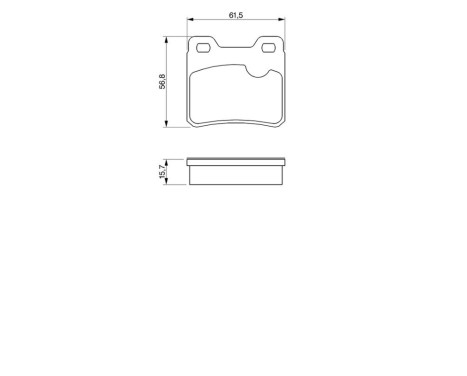Bromsbeläggssats, skivbroms BP524 Bosch, bild 8