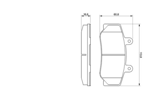 Bromsbeläggssats, skivbroms BP530 Bosch, bild 5