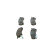 Bromsbeläggssats, skivbroms BP544 Bosch, miniatyr 4