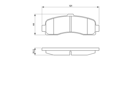Bromsbeläggssats, skivbroms BP573 Bosch, bild 6