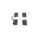 Bromsbeläggssats, skivbroms BP598 Bosch, miniatyr 2