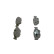 Bromsbeläggssats, skivbroms BP614 Bosch, miniatyr 5